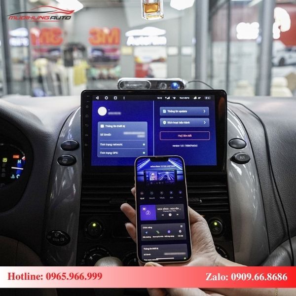 Màn hình Android xe Toyota Sienna tích hợp Bluetooth
