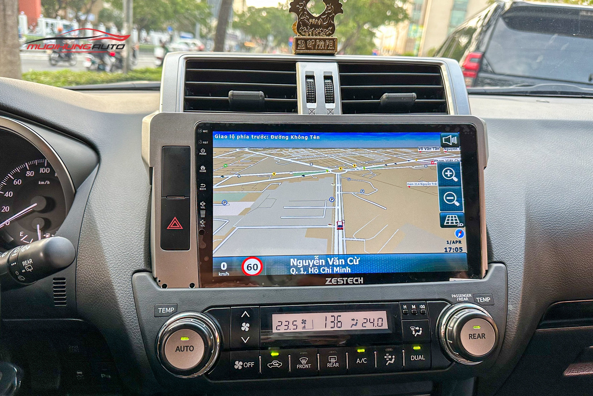 Lắp Màn Hình Zestech S100J Cho Xe Ô Tô Toyota Landcruiser