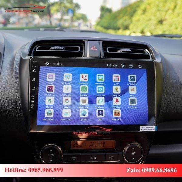 Màn hình Android Zestech xe Mitsubishi Attrage