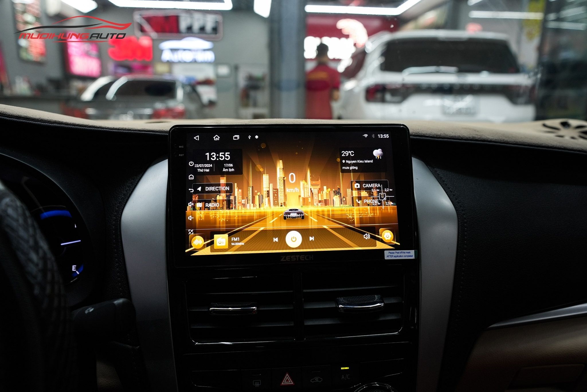 Lắp Màn Hình Zestech Z18 360 Cho Xe Toyota Vios 2018