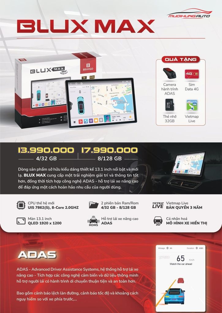 Màn hình Bravigo Blux Max