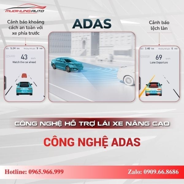 Màn hình Bravigo Blux Mazda hỗ trợ lái xe an toàn ADAS