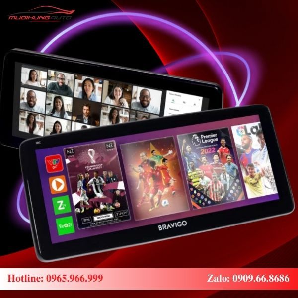 Màn hình Bravigo Blux Mazda tích hợp kho ứng dụng giải trí đa dạng