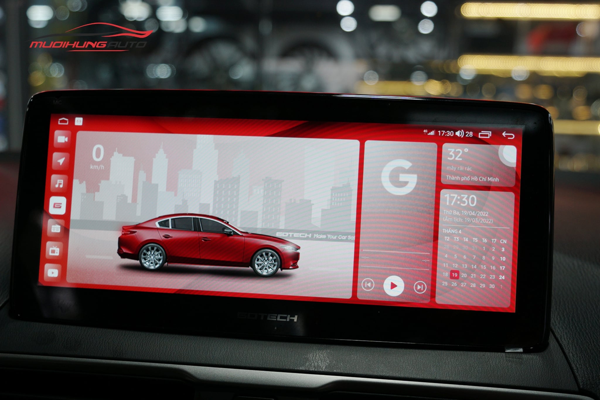 Màn hình Gotech cho xe Mazda 3 2018