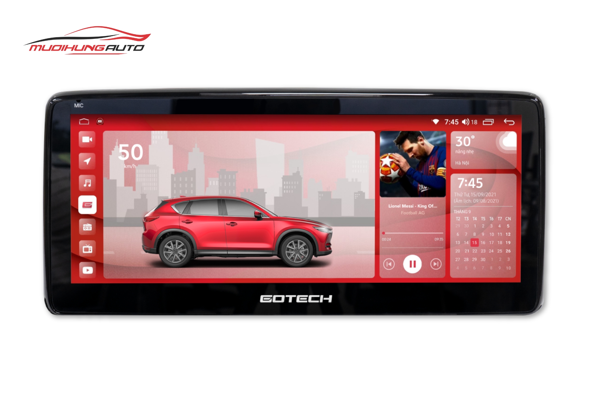 Màn hình Gotech cho xe Mazda CX-8 2022