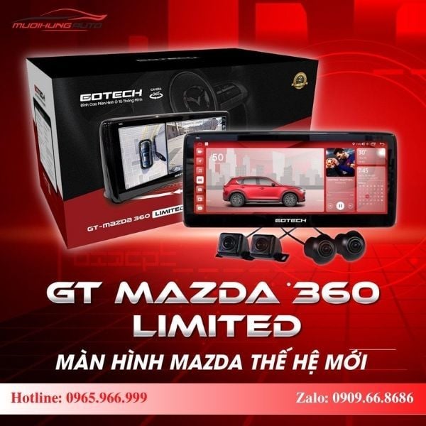Màn hình Gotech GT Mazda 360 Limited cao cấp