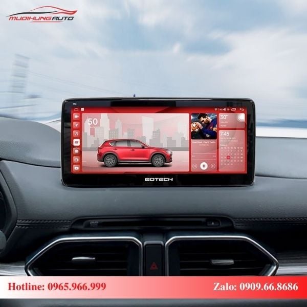 Màn hình Gotech GT Mazda 360 Limited có kích thước lớn 10.25 inch