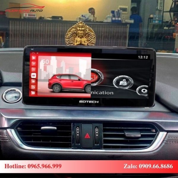 Màn hình Gotech GT Mazda Pro hoạt động song song với hai hệ điều hành