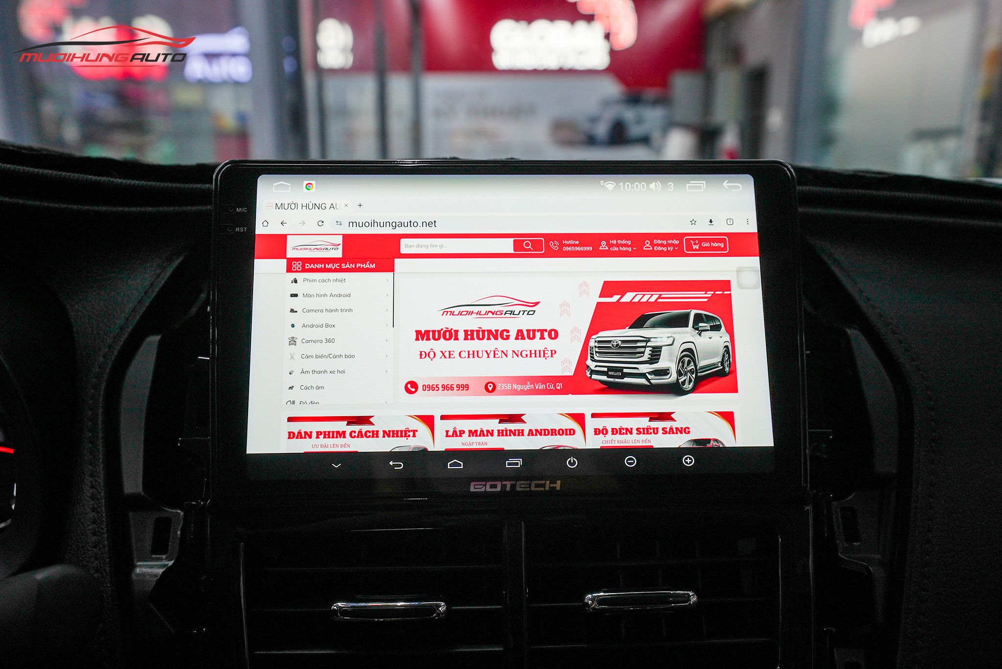Lắp Màn Hình Gotech GT2K Cho Xe Ô Tô Toyota Vios 2023