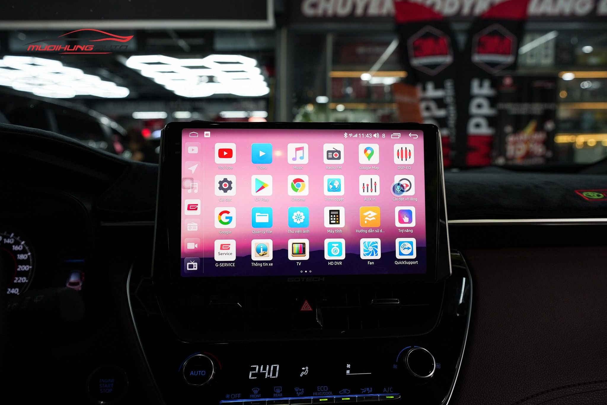 Lắp Màn Hình Gotech GT2K Cho Xe Ô Tô Toyota Corolla Cross 2022