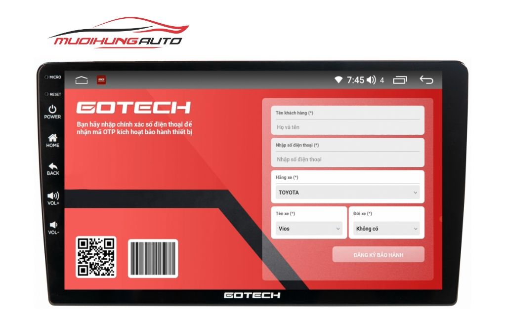 Màn hình ô tô Gotech GT11