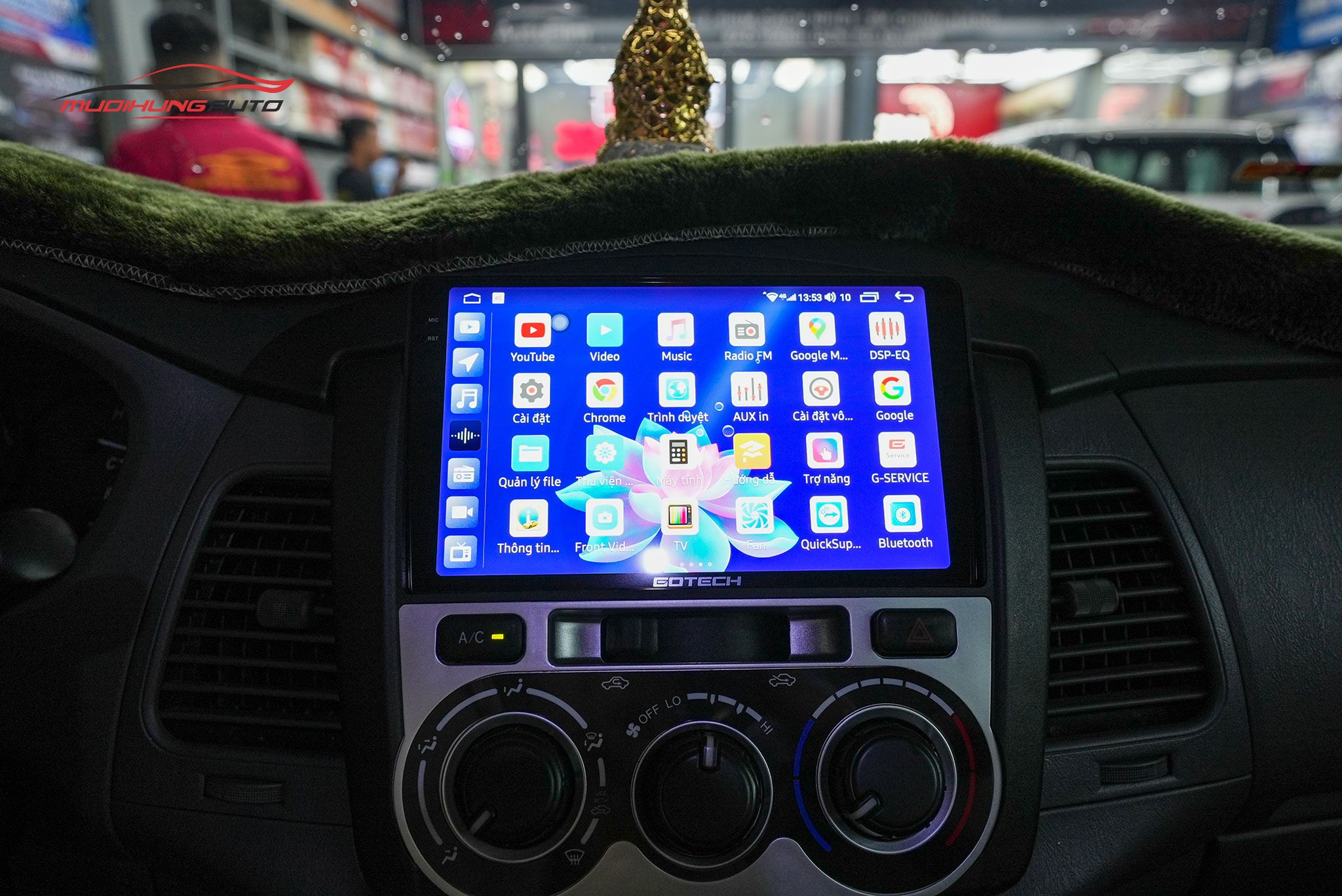Lắp Màn Hình Gotech GT2K Cho Xe Ô Tô Toyota Innova 2012