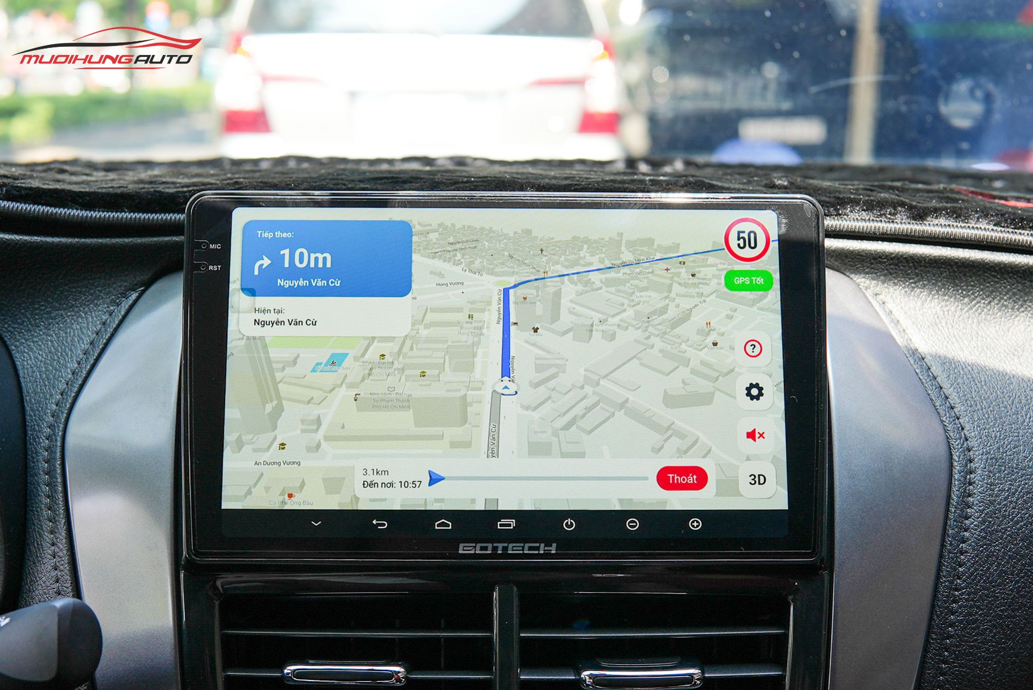 Lắp Màn Hình Gotech GT2K Cho Xe Ô Tô Toyota Vios 2023