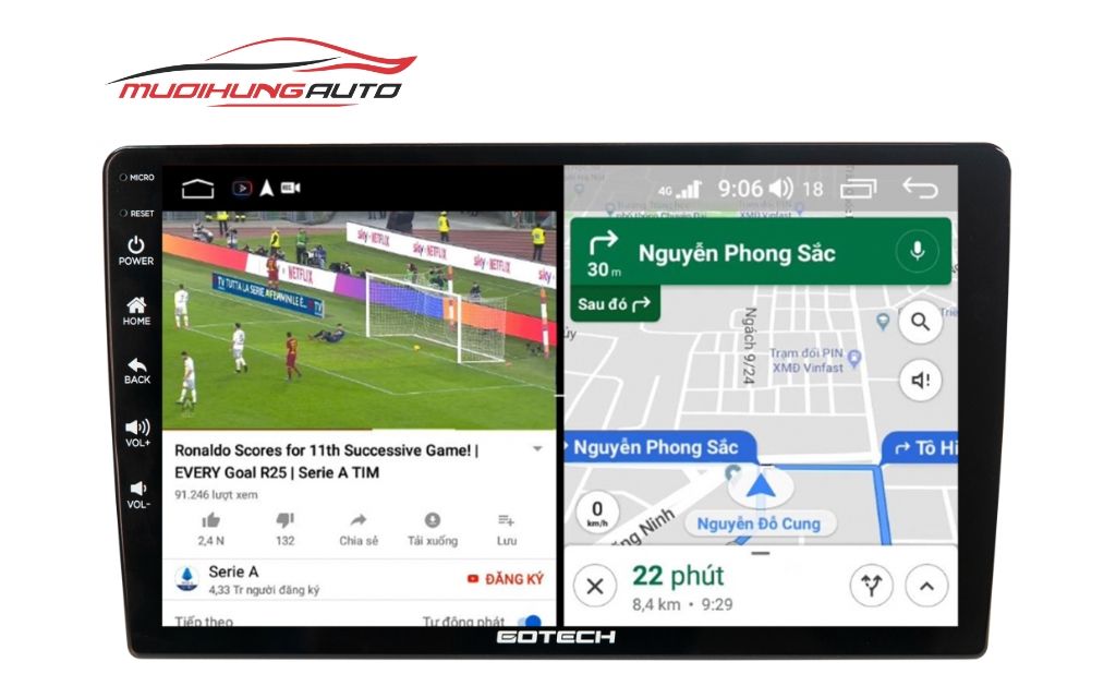 Màn hình ô tô thông minh Gotech GT11