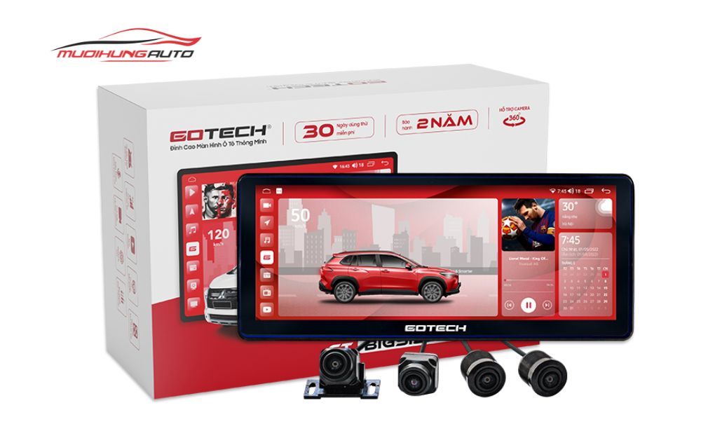Màn hình ô tô thông minh Gotech GT12.3I 360