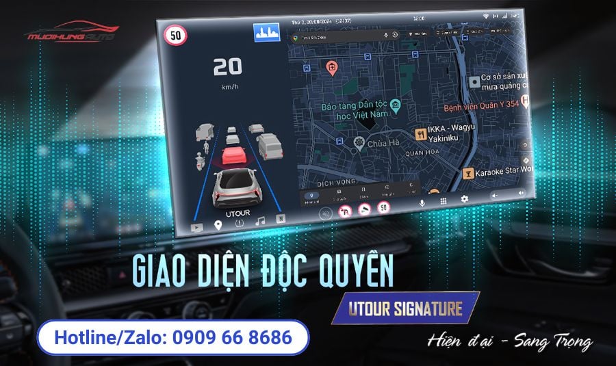 Màn hình ô tô Utour AI ADAS US - i13