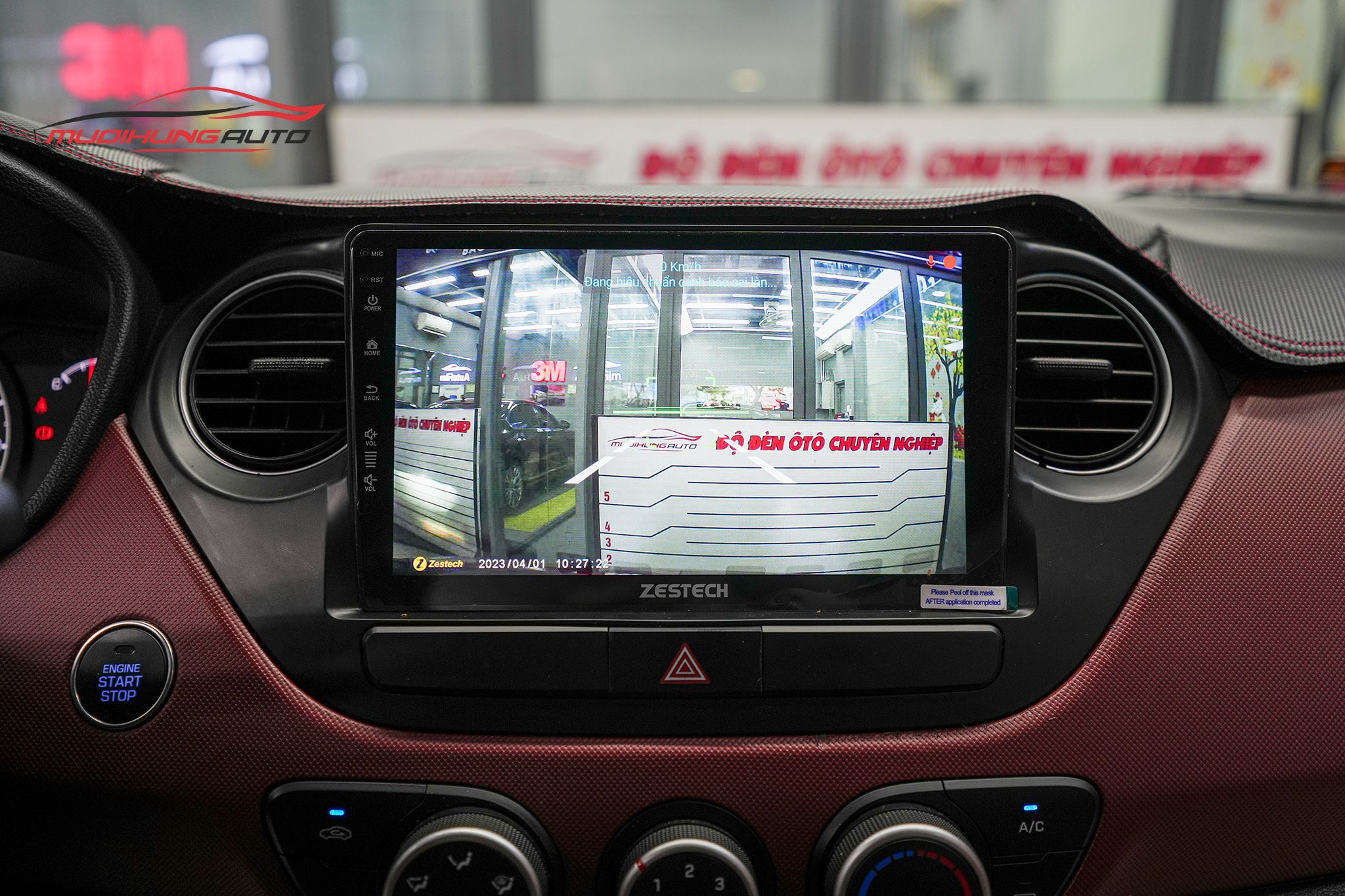 Lắp Màn Hình Zestech S100J Cho Xe Ô Tô Hyundai i10