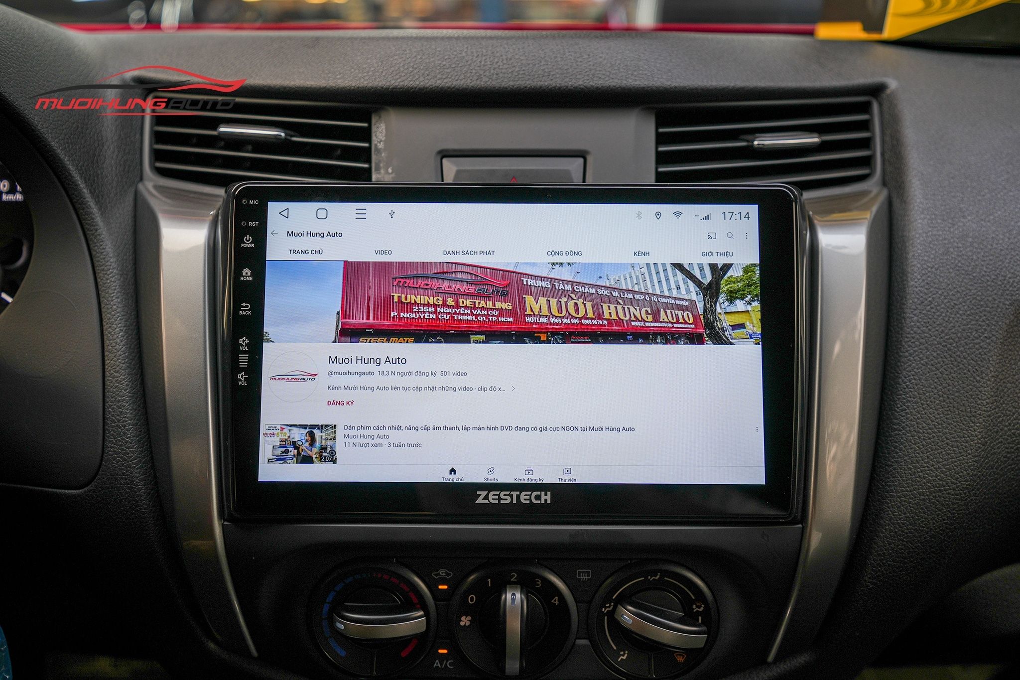 Lắp Màn Hình Zestech S100J Cho Xe Ô Tô Nissan Navara