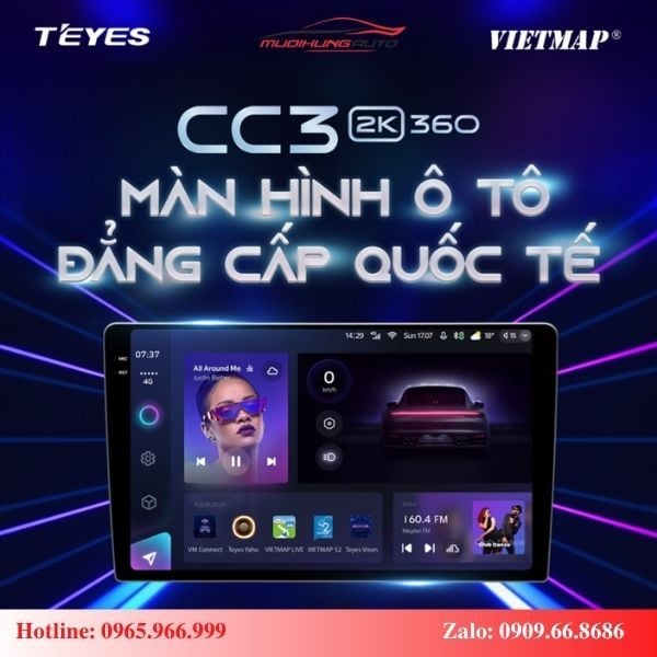 Đại Lý Phân Phối Và Lắp Đặt Màn Hình Teyes Chính Hãng TPHCM