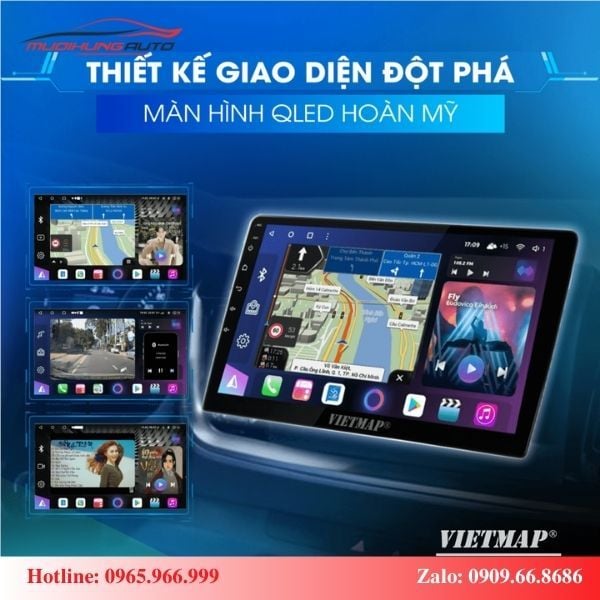 Màn hình Vietmap cho xe Hyundai Accent