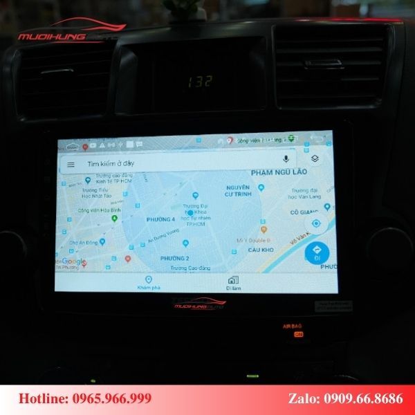 Màn hình Vietmap cho xe Toyota Highlander