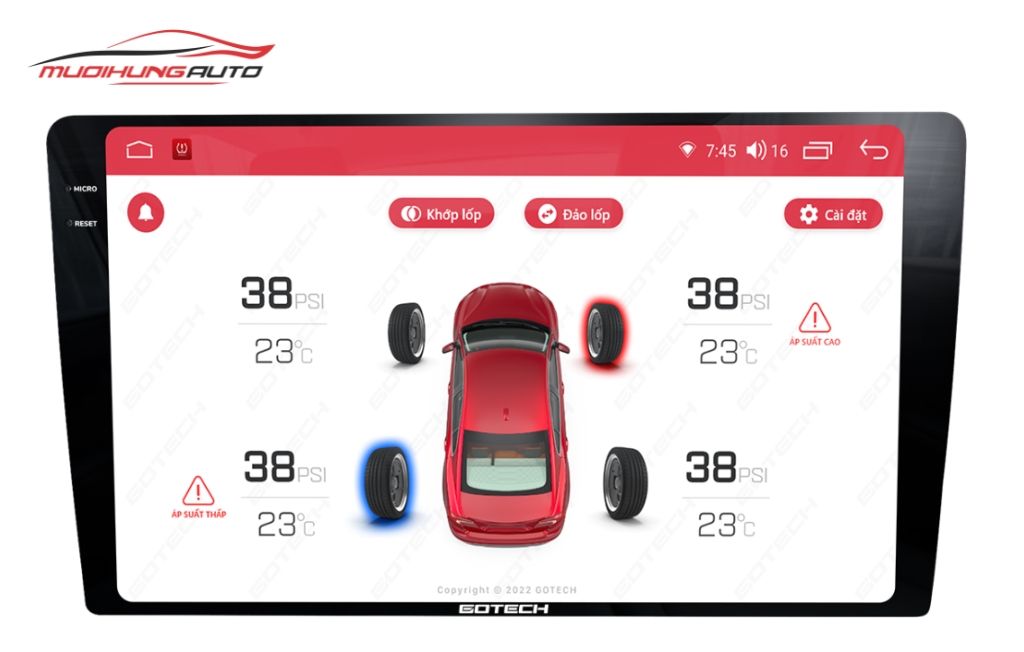 Màn hình xe hơi Gotech GT2K Max 360