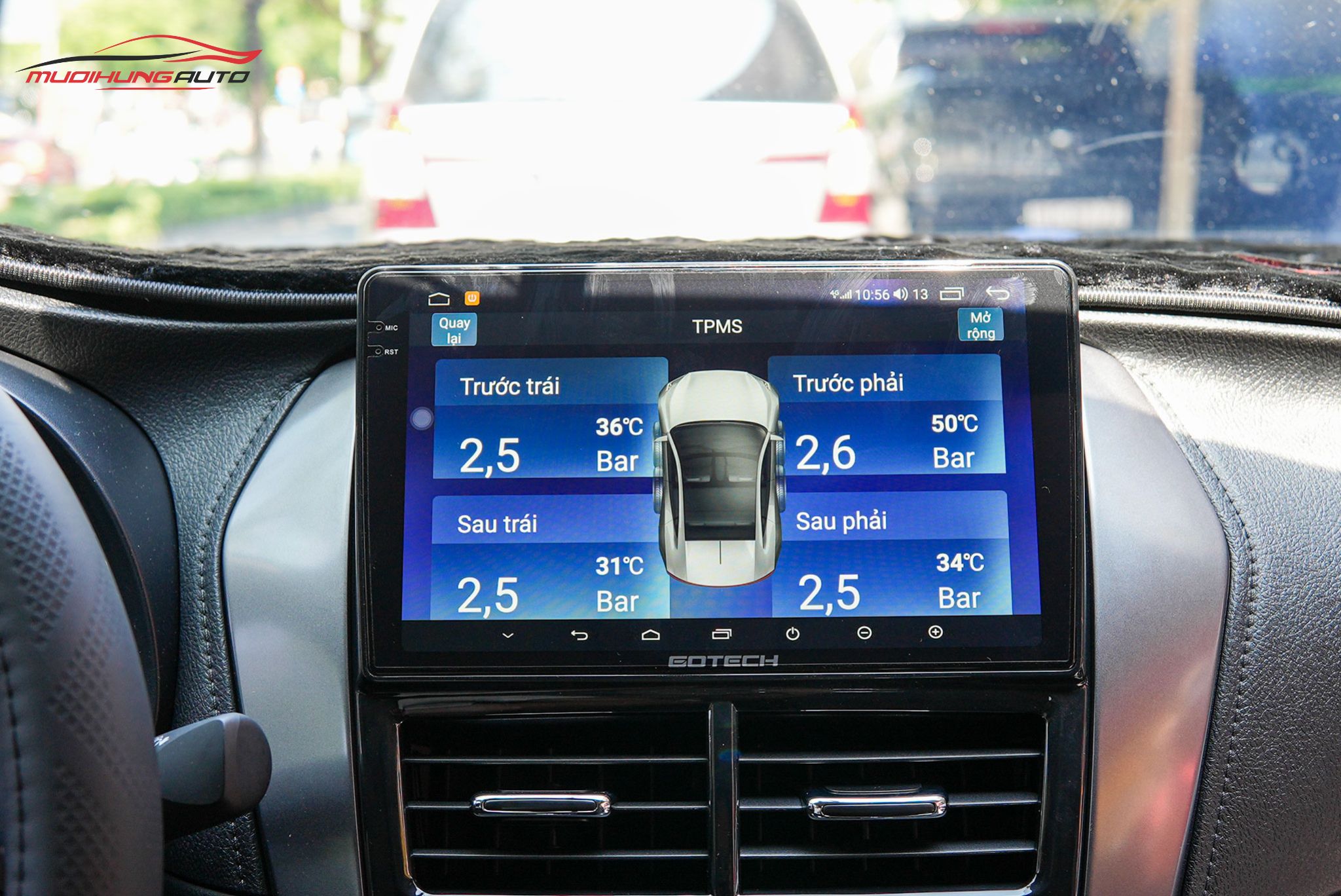 Lắp Màn Hình Gotech GT2K Cho Xe Ô Tô Toyota Vios 2023