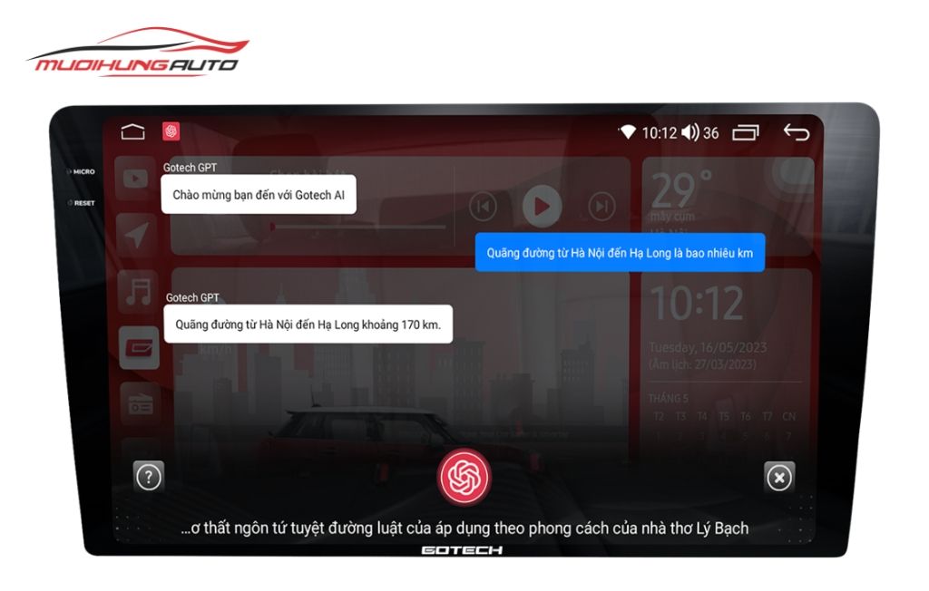 Màn hình xe hơi GT2K Max 360