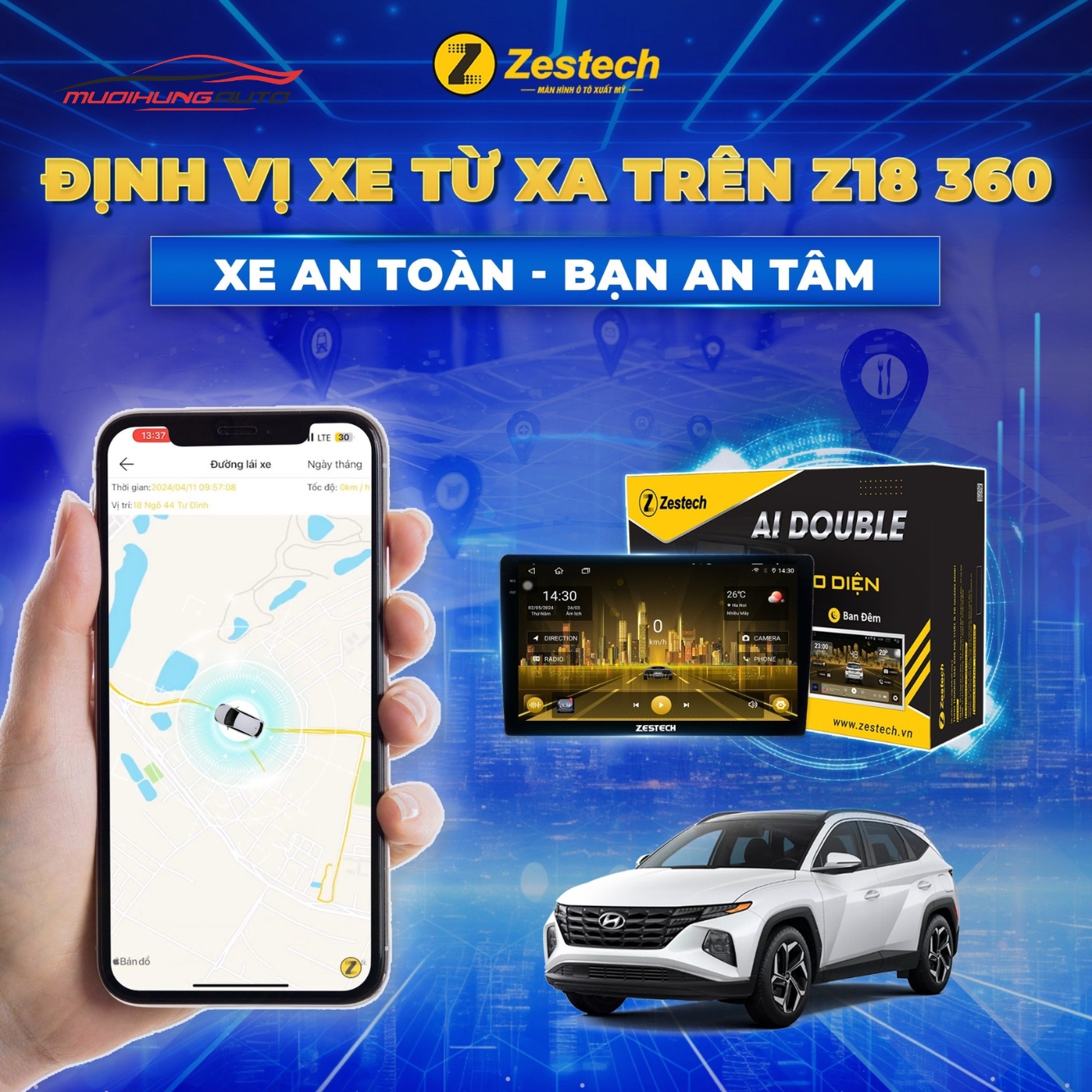 Lắp Màn Hình Zestech Z18 Chính Hãng Ở Đâu?