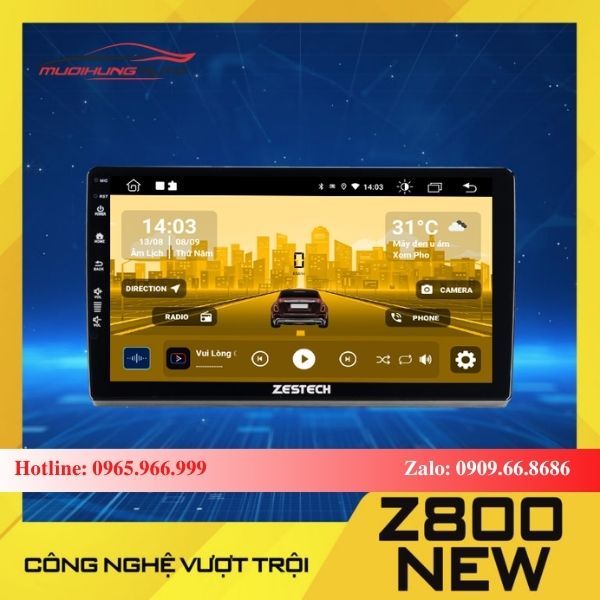Màn hình Zestech cho xe Hyundai Accent