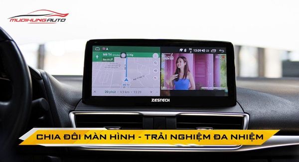 Màn hình Zestech Mazda 3 MLK 360 chia đôi màn hình