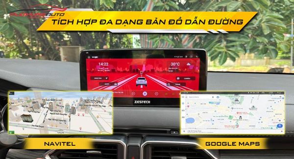 Màn hình Zestech Mazda 3 MLK 360 dẫn đường thông minh