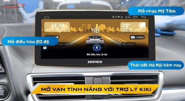 Màn hình Zestech Mazda MLK 360 điều khiển bằng giọng nói