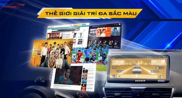 Màn hình Zestech Mazda MLK 360 giải trí đa phương tiện