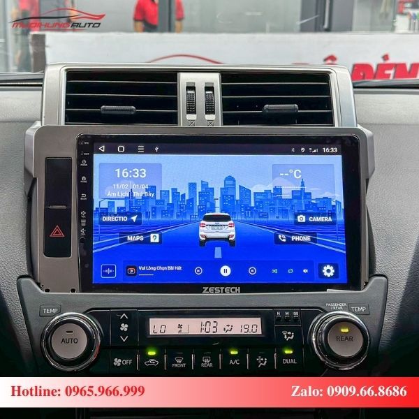 Màn hình Zestech S100J hiển thị với độ phân giải cao