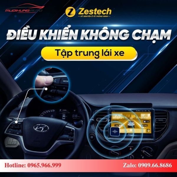 Màn hình Zestech S100J hỗ trợ điều khiển bằng giọng nói thông minh