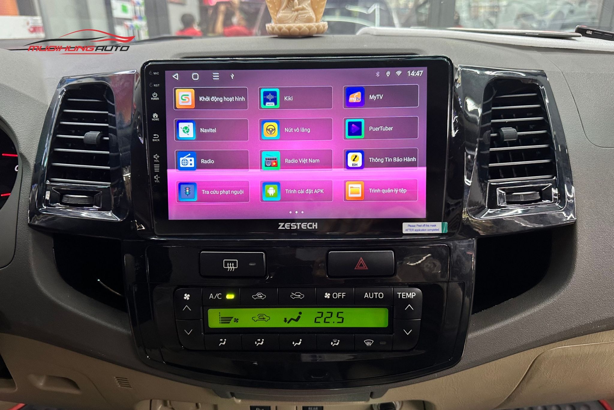 Lắp Màn Hình Zestech S100J Cho Xe Ô Tô Toyota Fortuner
