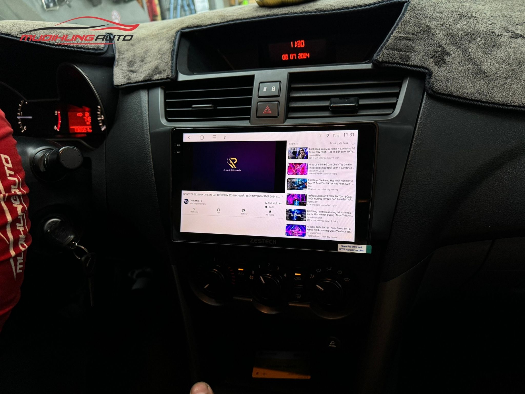 Lắp Màn Hình Zestech S100J Cho Xe Ô Tô Mazda BT50