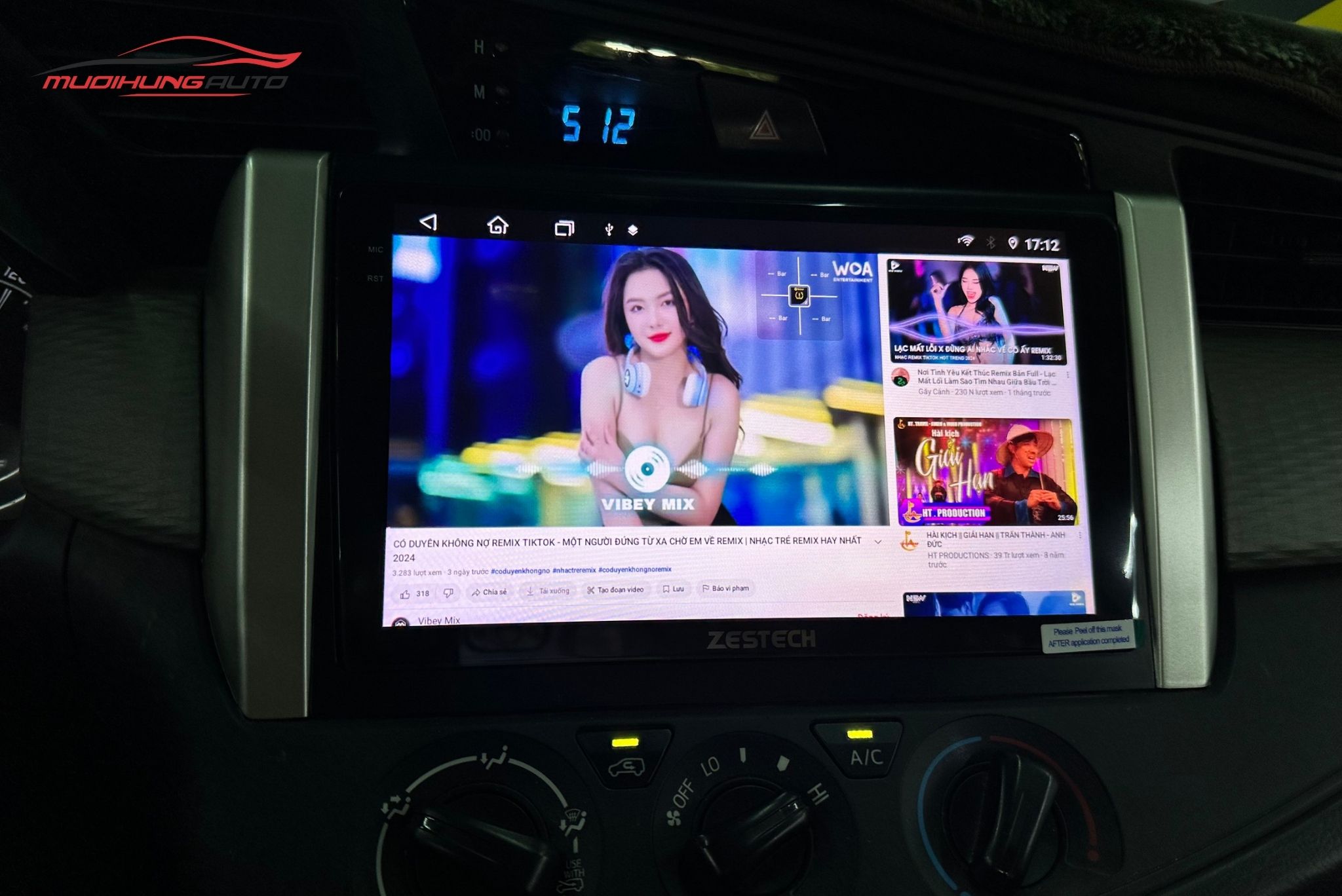 Lắp Màn Hình Zestech Z18 360 Cho Xe Toyota Innova 2017