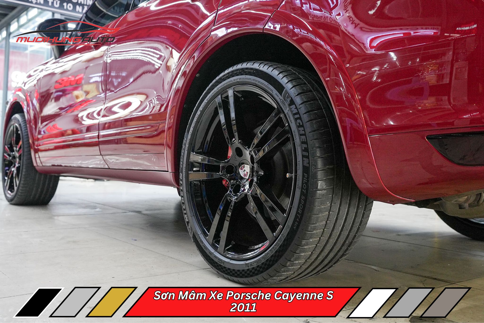Sơn Mâm Xe Porsche Cayenne S 2011
