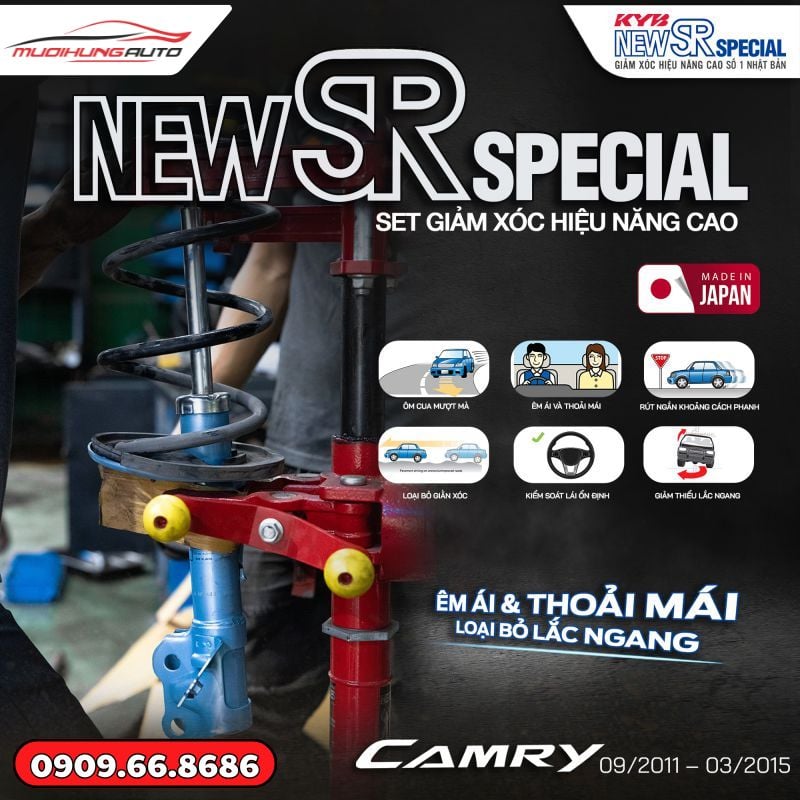 Nâng cấp giảm xóc ô tô KYB Camry 2011-2018