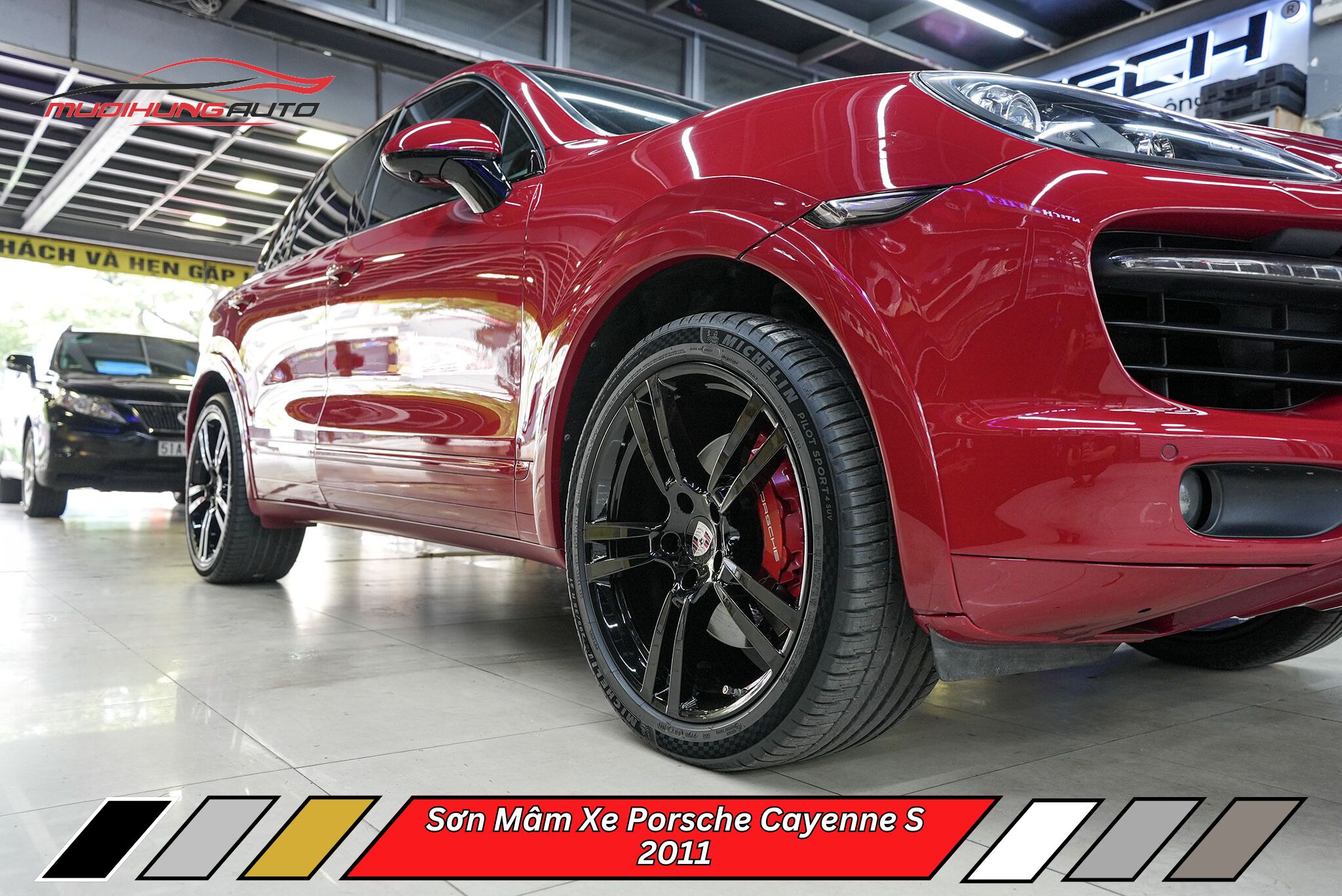 Sơn Mâm Xe Porsche Cayenne S 2011