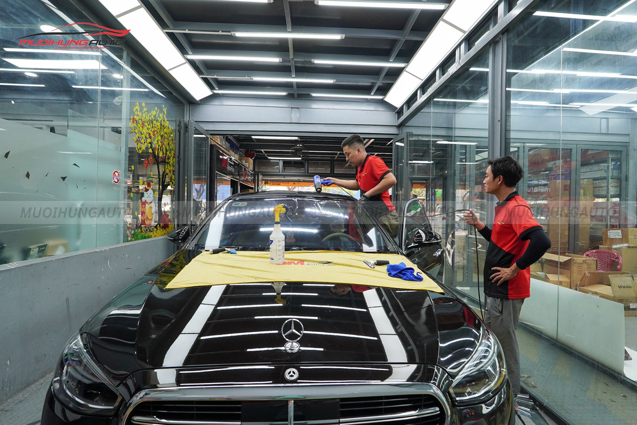 Phim cách nhiệt 3M chính hãng Mercedes S450 2022