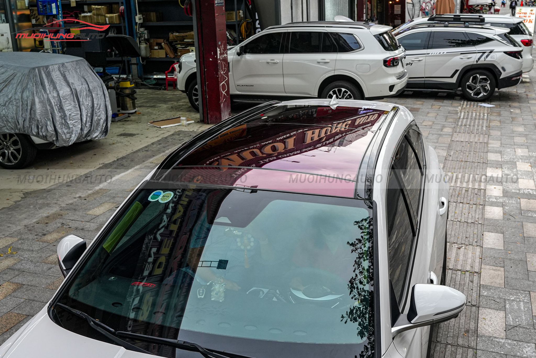 Phim PPF TPU Sunroof cách nhiệt cửa sổ trời ô tô Hyundai Tucson 2024