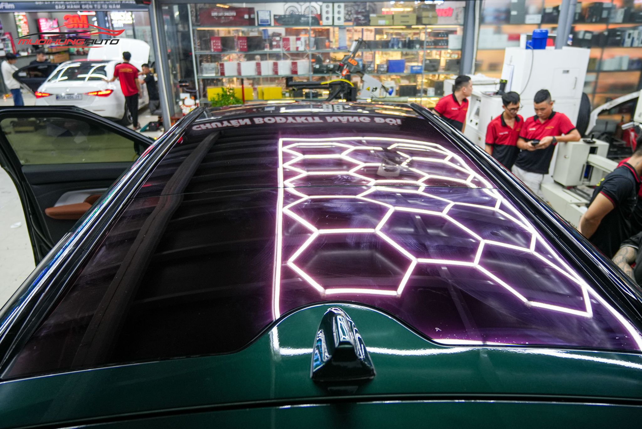 Phim PPF TPU SUNROOF cách nhiệt cửa sổ trời ô tô Vinfast VF9 2024