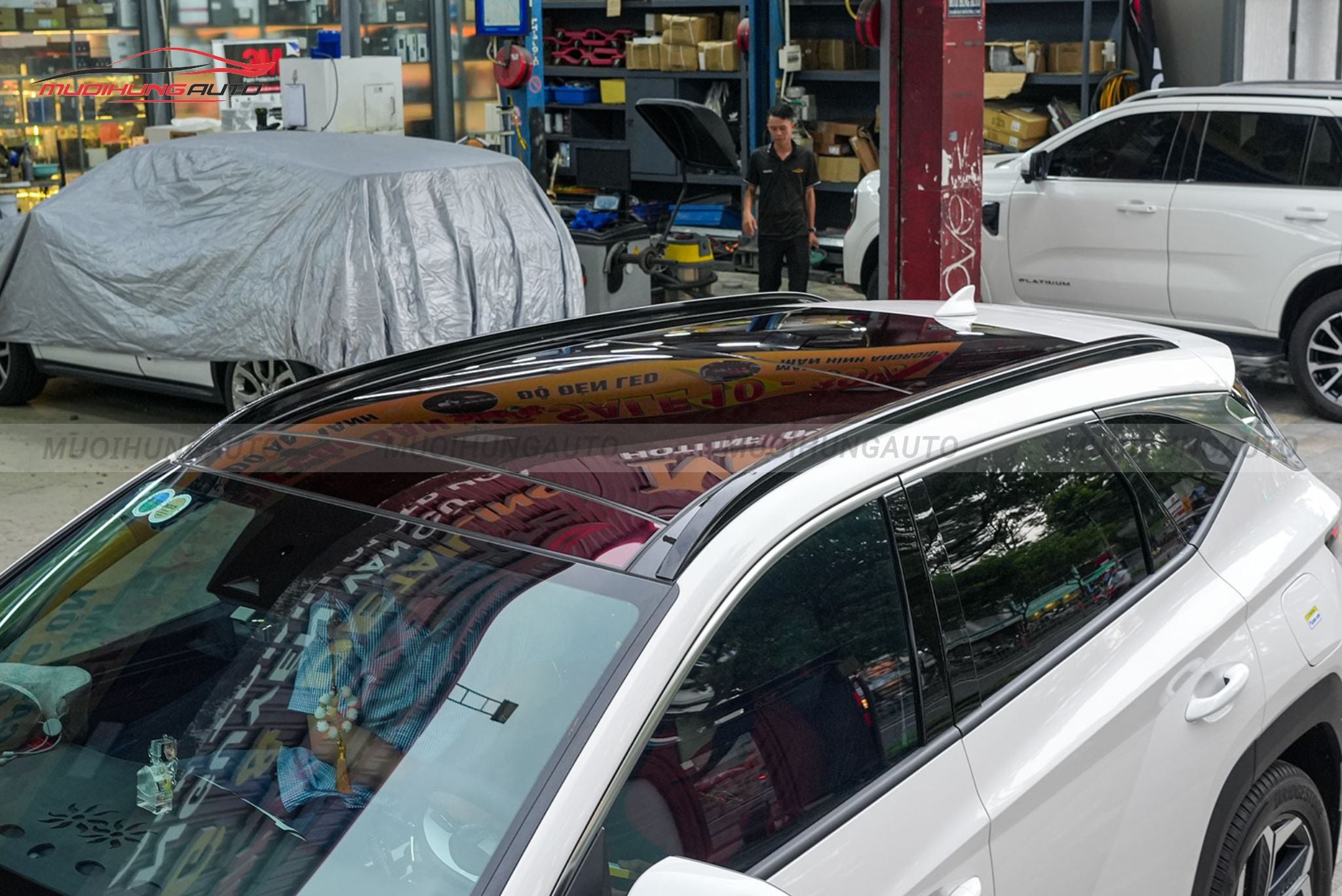 Phim PPF TPU Sunroof cách nhiệt cửa sổ trời xe Hyundai Tucson 2024