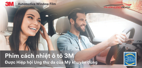 Dán phim cách nhiệt 3M chính hãng tại Mười Hùng Auto