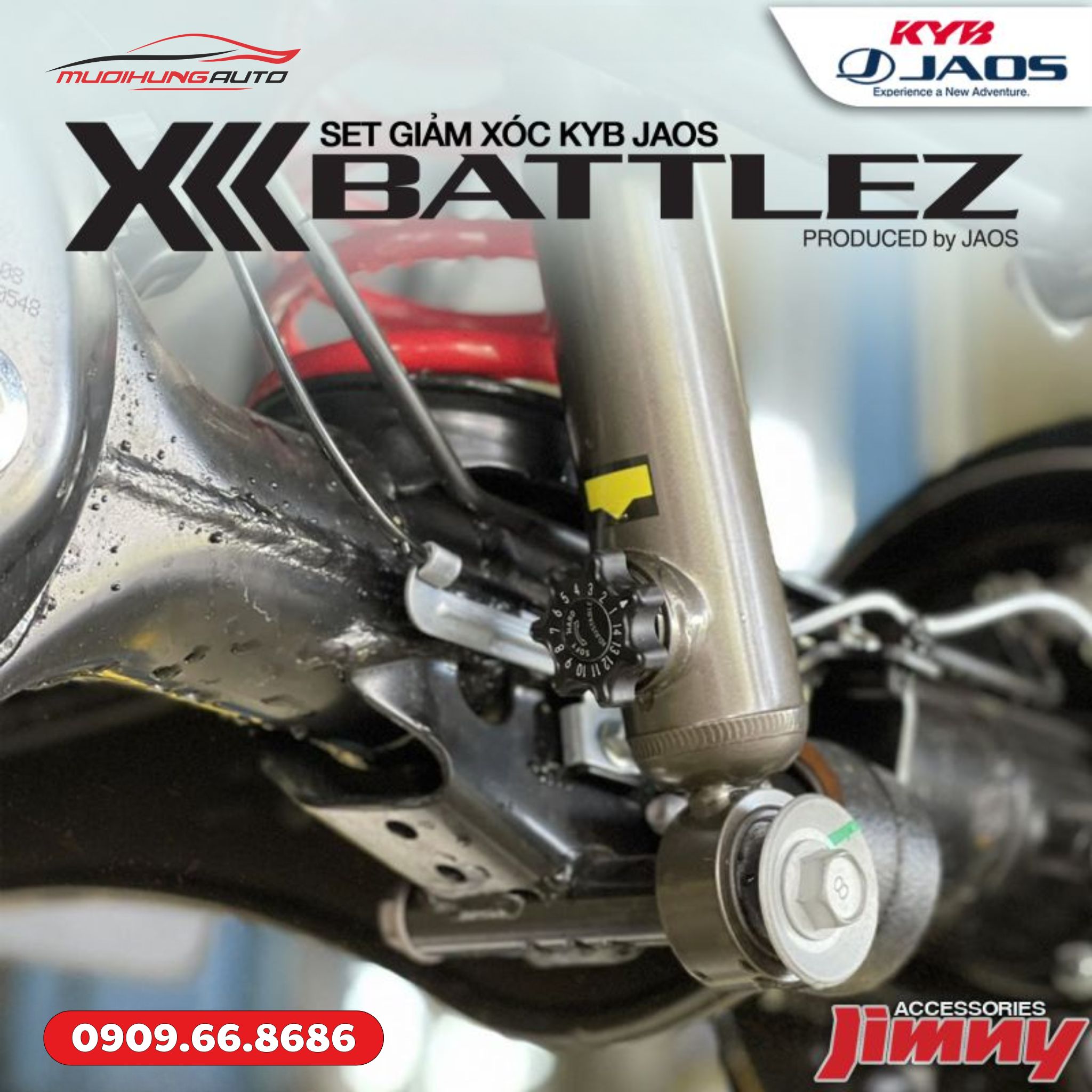 Phuộc nhún ô tô KYB JAOS Battlez Jimny JB74 Series