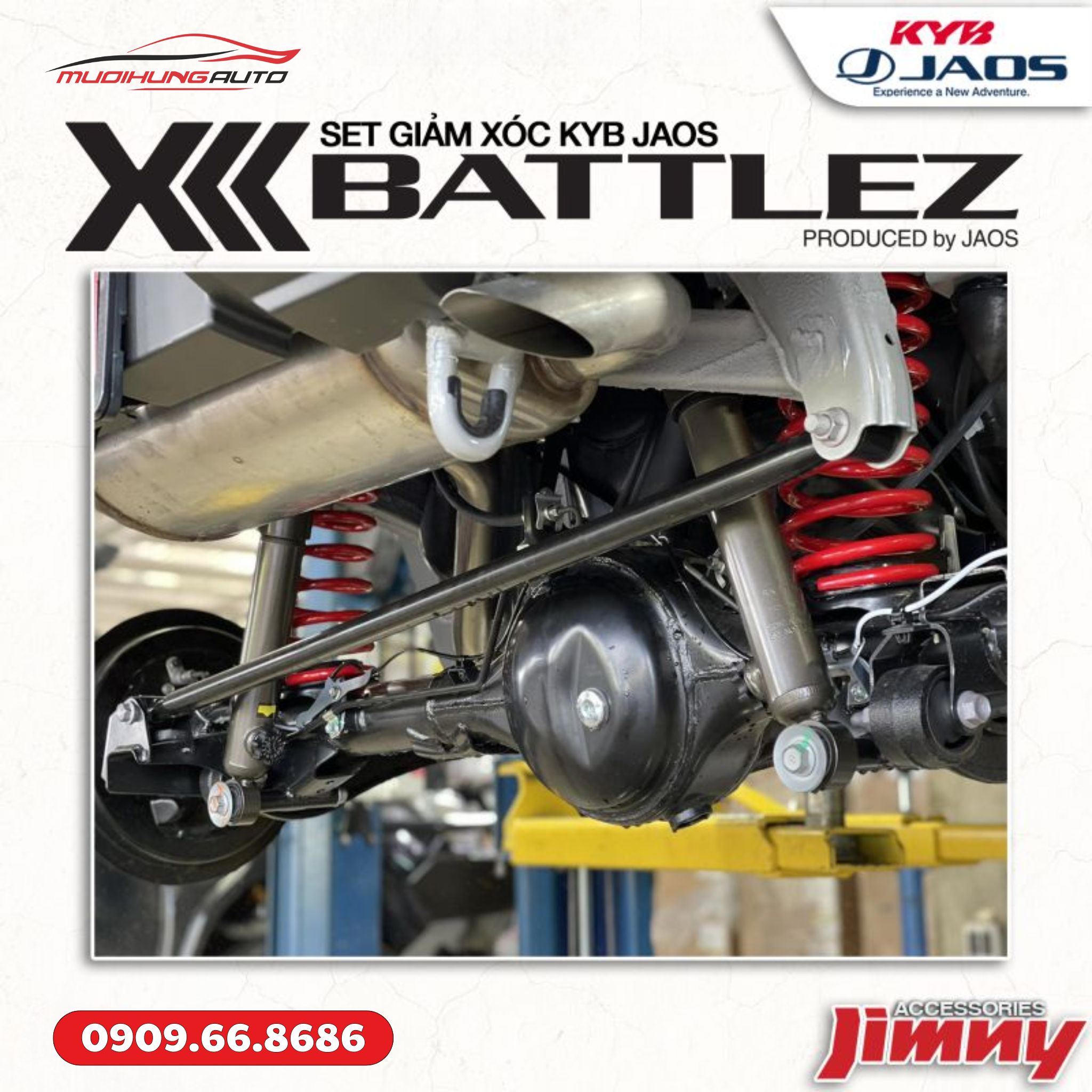 Phuộc nhún xe ô tô KYB JAOS Battlez Jimny JB74 Series