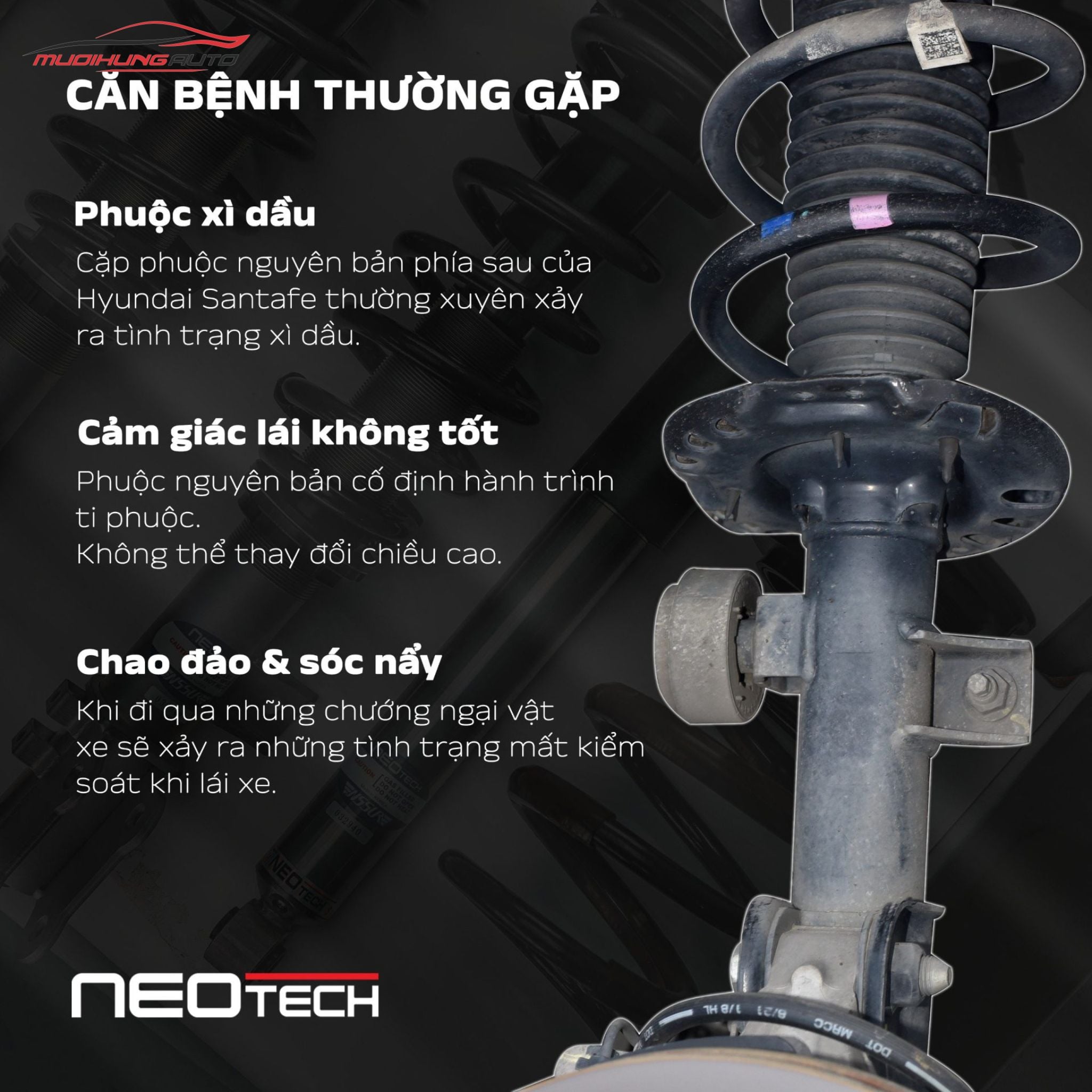 Phuộc nhún xe ô tô Neotech Santafe